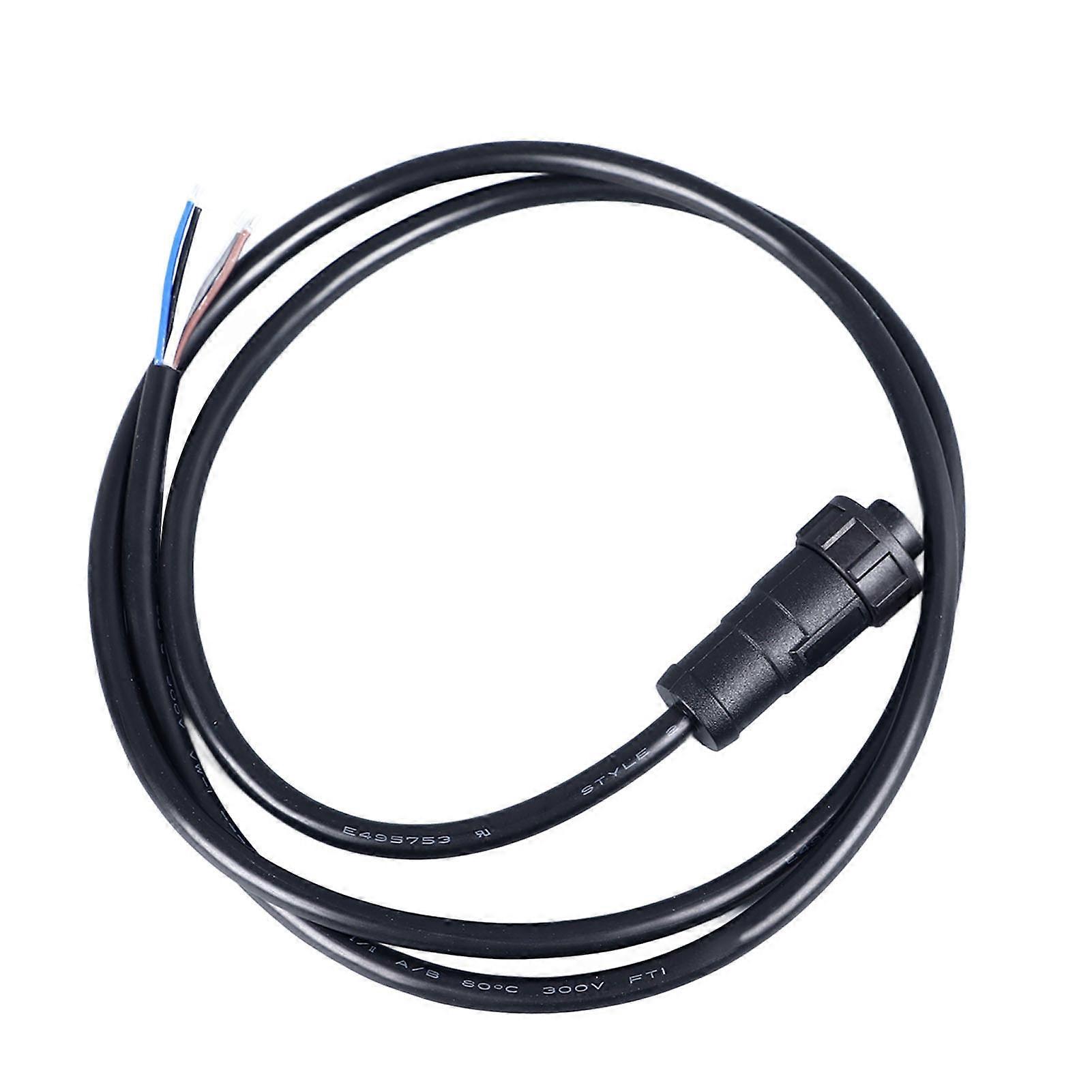 E10 5 Core Threaded Non Shield Straight Molded Plug Cord Electrical Cable for LED Display Monitor Automation