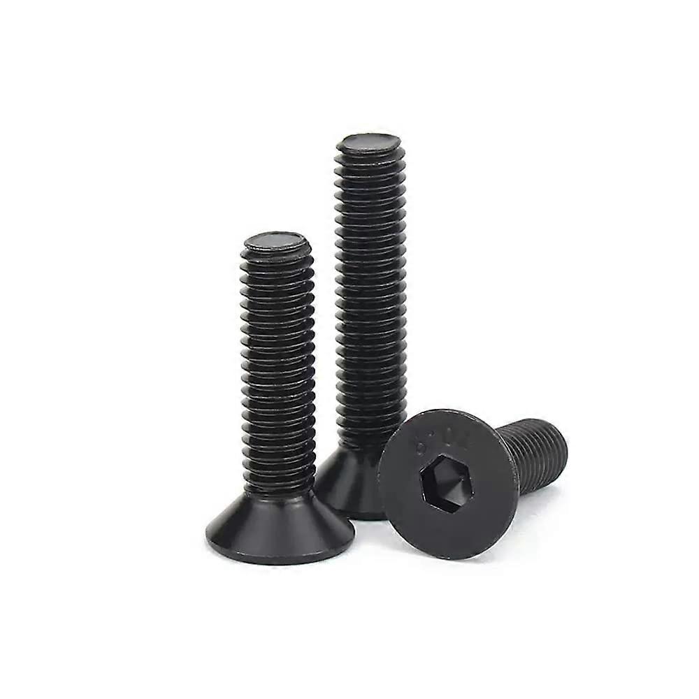 M8 x 100 mm 10.9 Class Black Alloy Steel Flat Countersunk Allen Socket Screws Pack of 5 M8×100mm5PCS M8
