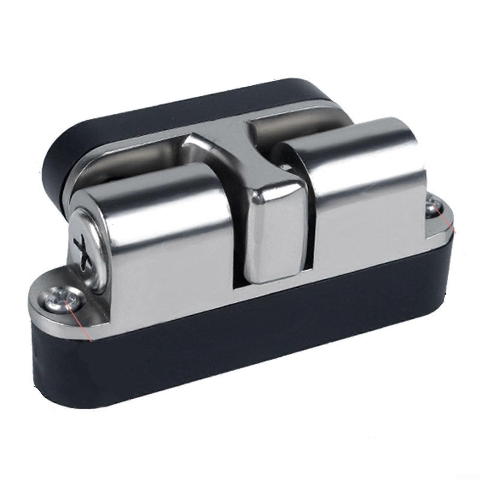 Floormounted door suction cup made of zinc alloy, quiet operation for more comfort at home (improved version, silver)