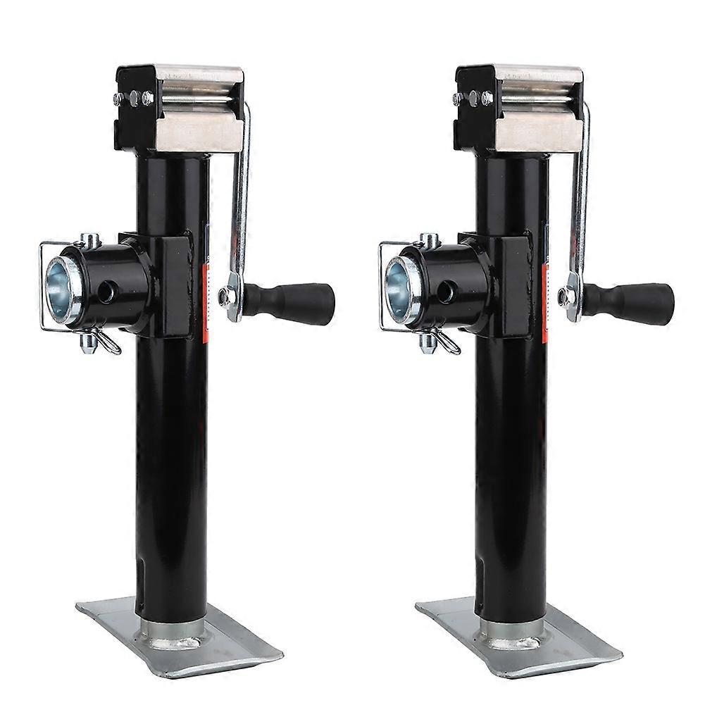 2pcs 1000kg Trailer Jack Pipe Mount Side Wind Drop Leg
