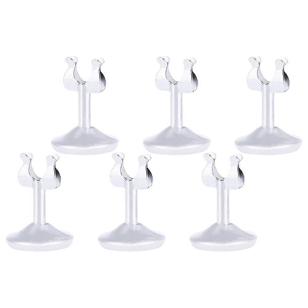 6pcs U Shaped Card Holders for Table Numbers & Photo Display – Multi Functional, Stable & Delicate Design