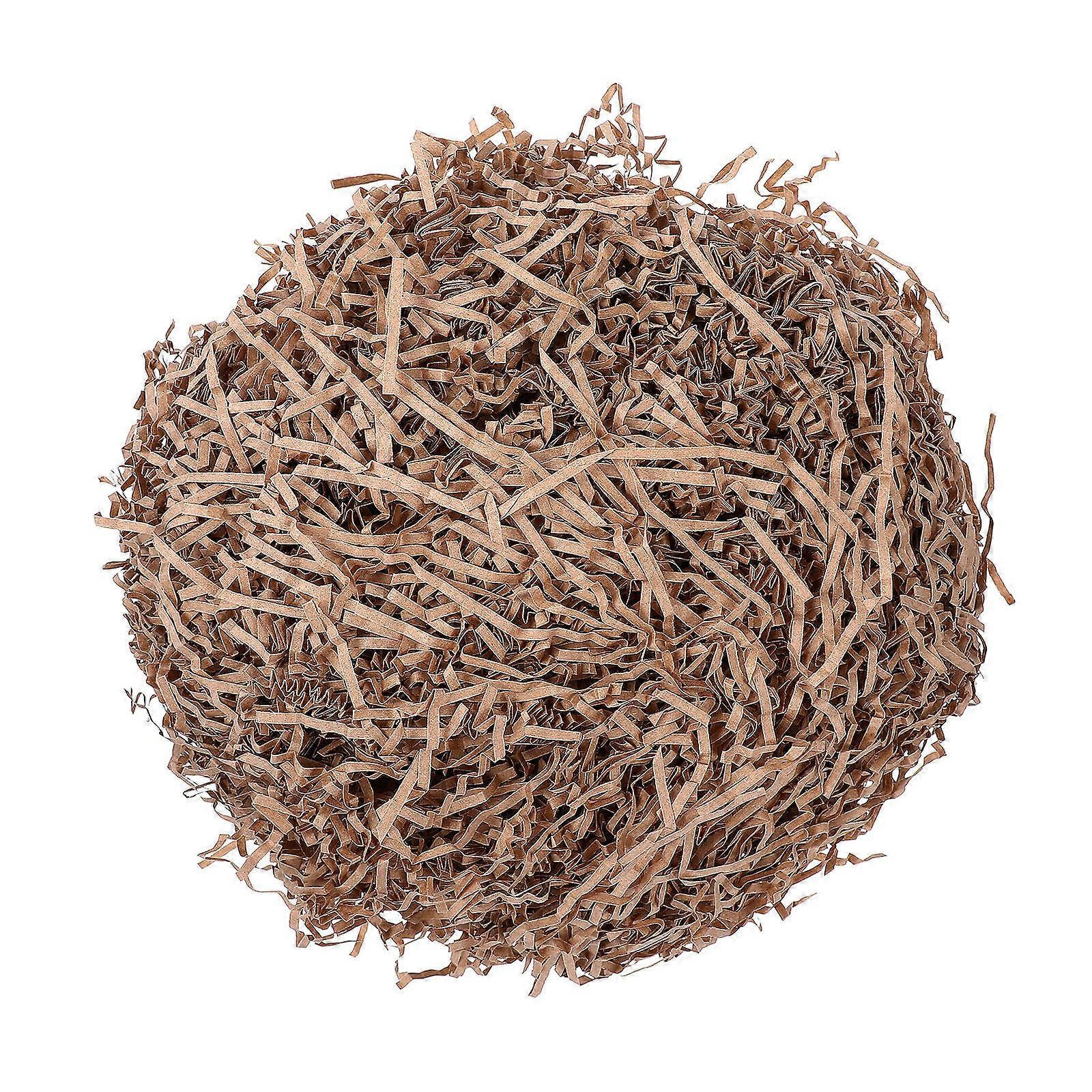 Soft Packing Material Crinkle Cut Paper Gift Box Filler Light Brown 22.00x14.00x5.00cm 1Pack