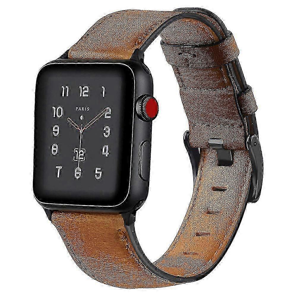 compatible with apple watch band,leather replacement band compatible