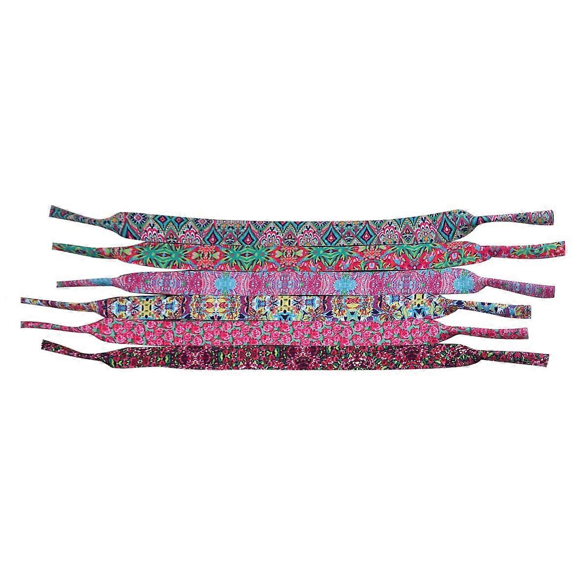 Eyeglass Chains Long And Thin Hanging Rope For Swimming General Use Random Color Neoprene Anti Slip 6Pcs