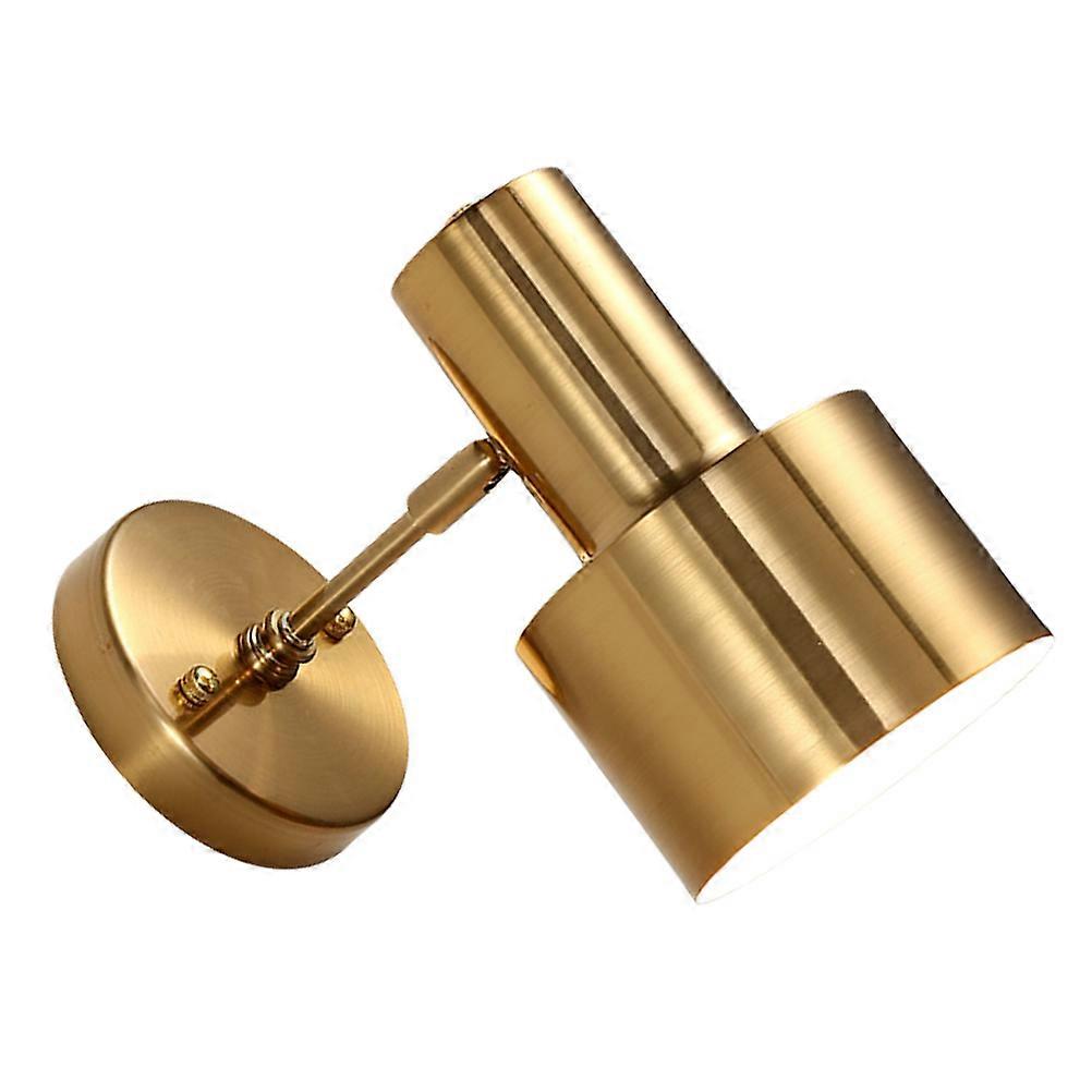 Copper Wall Light for Bedroom, Portable LED Wall Mounted Light, Durable Material, Golden, Modern Simple Retro Design