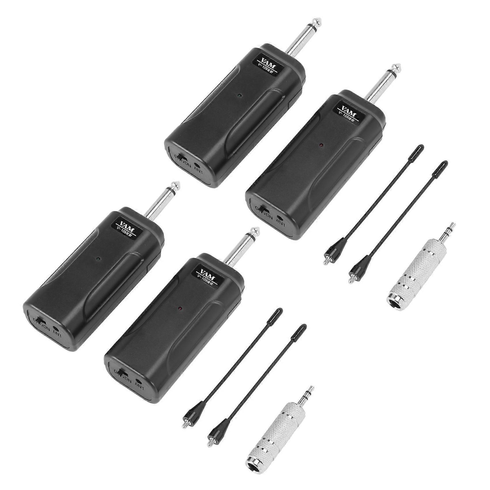 2X Audio Guitar Transmitter Receiver System for Electric Guitar Electric Violin Musical Instrument W