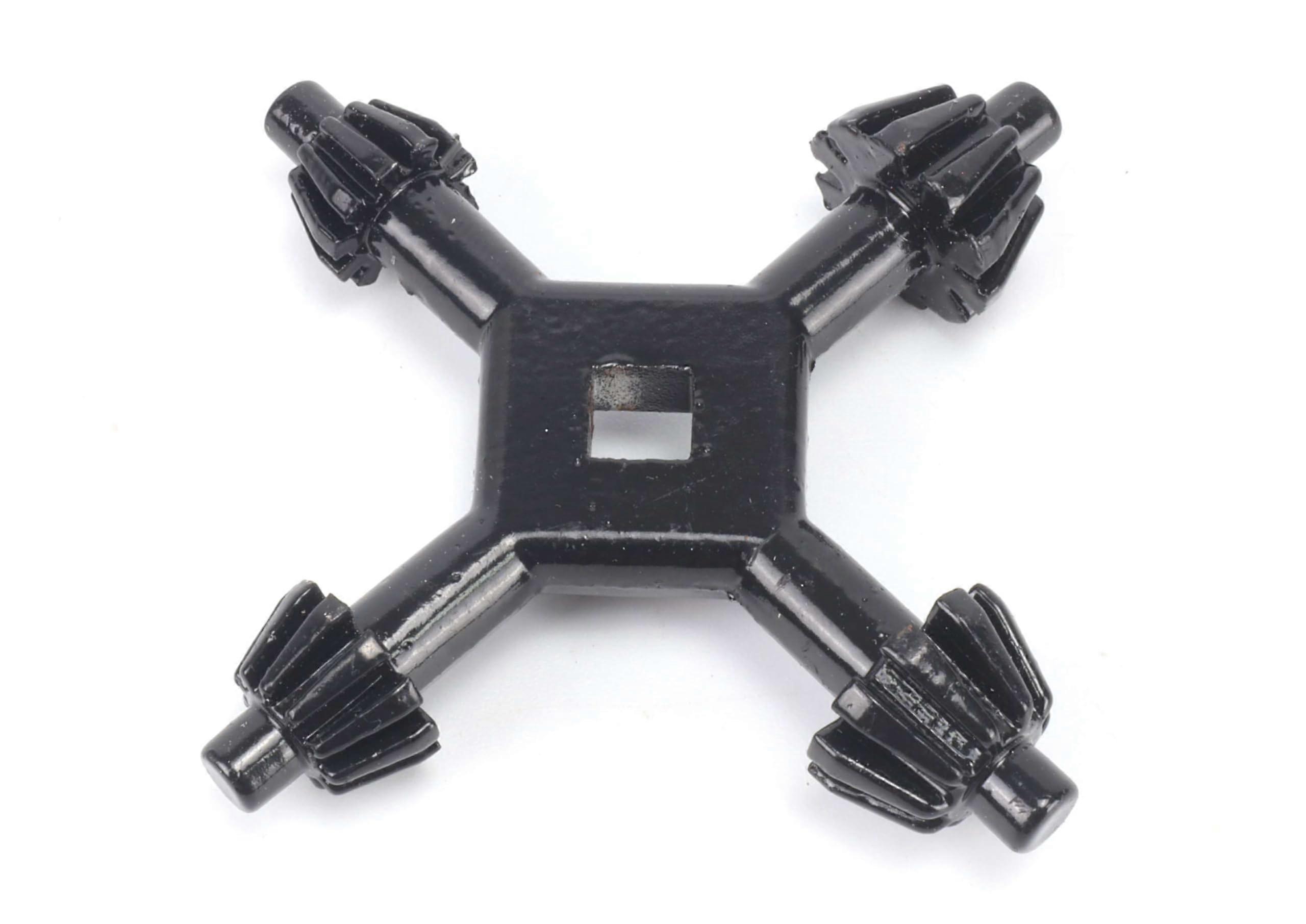 4in1 Drill Chuck Key – versatile tool with four functions, made of durable steel, ideal for precision work.