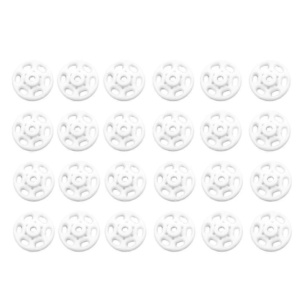 1000Pcs Invisible Transparent Button T-shirt Button For Sewing Craft Projects In White 15mm