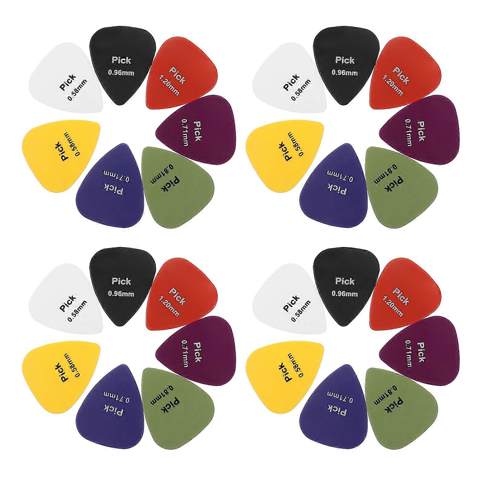 50Pcs Durable Guitar Picks With Carrying Case For Beginners And Musicians 2.5X3X0.15Cm Small Size Suitable For Practice