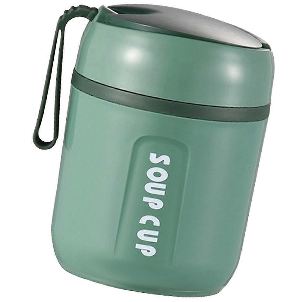 Green Insulated Thermal Cup with Stainless Steel Material and Handle Design for Storage 8.5oz