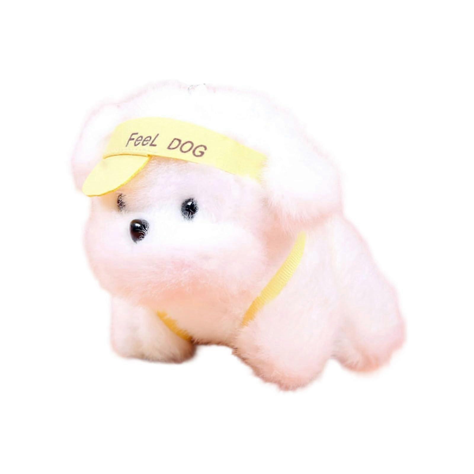 Beautiful plush keychain with dog design, backpack charm for books, bags