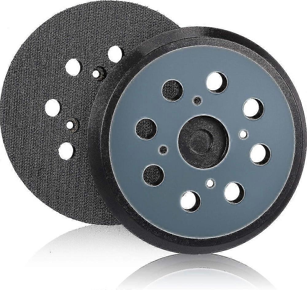 2 Pieces 125mm 8 Hole Hook And Loop Orbital Sander Pad Replacement Sanding blue