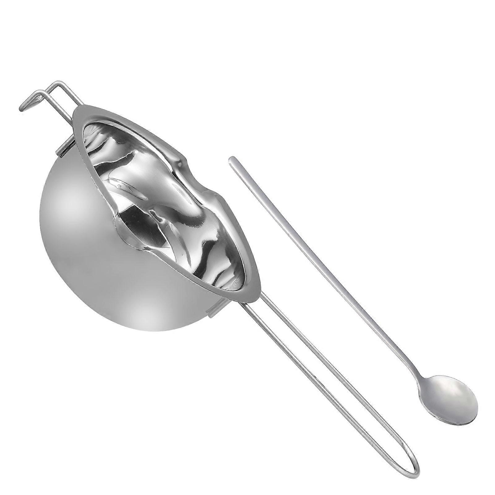 Stainless Steel Chocolate Butter Melting Pot Home Cooks Bakers 400ml Keep Warm 1 Set
