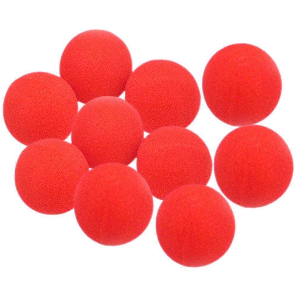 Sponge Balls For Performance 10Pcs Red Classical Design Round Shaped Props Conjuring Performance 4.5X4.5X4.5Cm