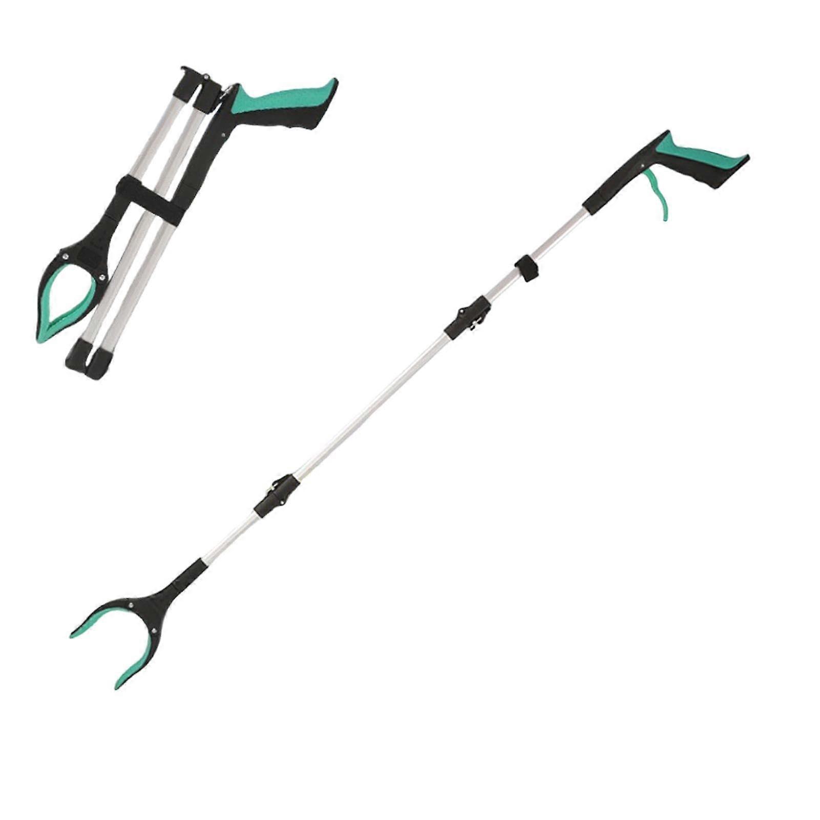 Lightweight Grab Tool, Folding Gripper Claw for Garbage Lifting Green