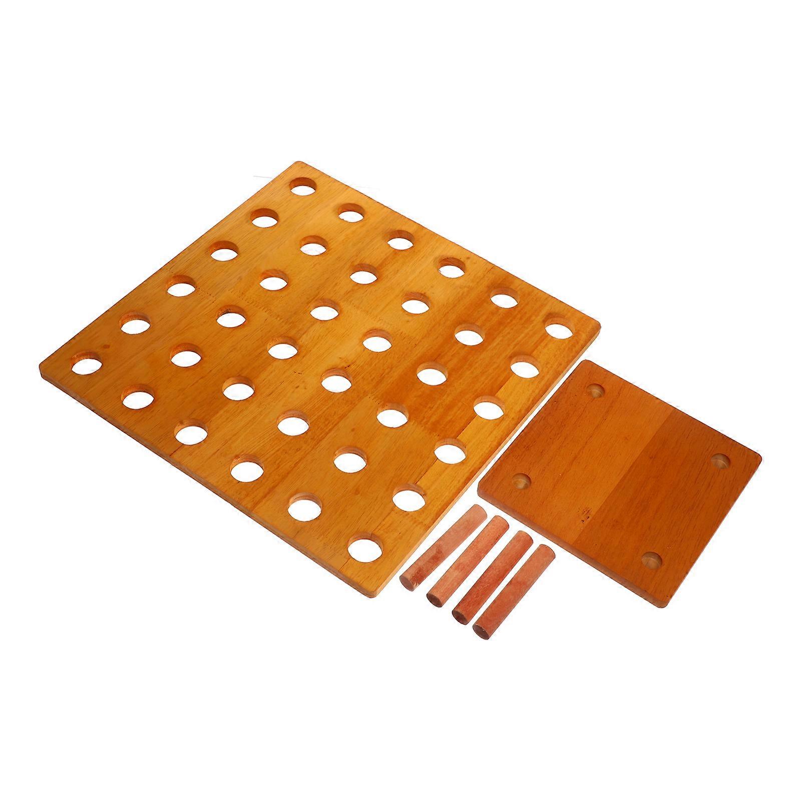 Wooden Ice Cream Cone Holder Stand, Sturdy Display Rack for Sushi, Treats, and Handheld Desserts – Perfect for Parties and Restaurant Countertops