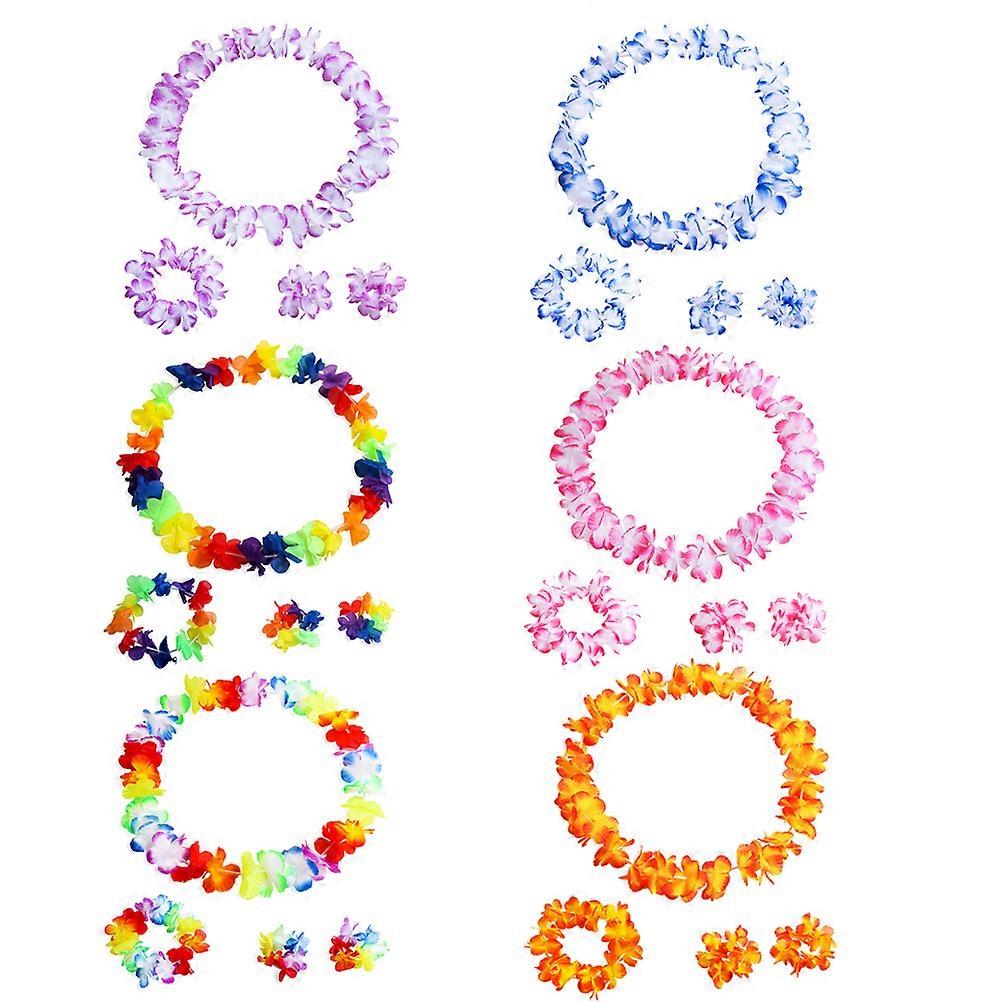 Beach Theme Costume Accessory, Lei Necklace and Bracelet Combo