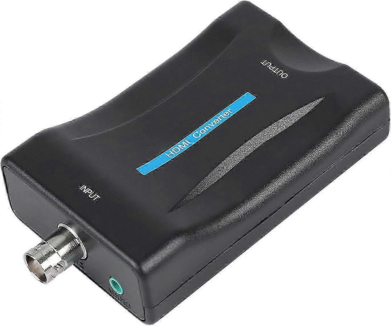 同轴电缆转 HDMI 适配器 BNC 转 HDMI 转换器适配器 同轴电缆转 HDMI 转换器，用于电视天线 1080P/720P 高清显示视频适配器监控监视器