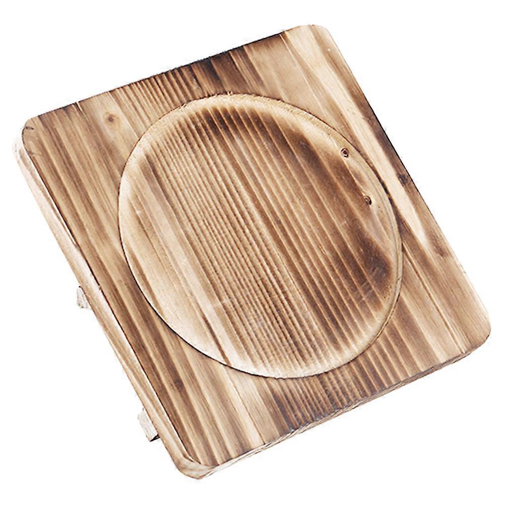 Heat Resistant Wooden Placemat Square Dining Table Supply Multi Color 1Set