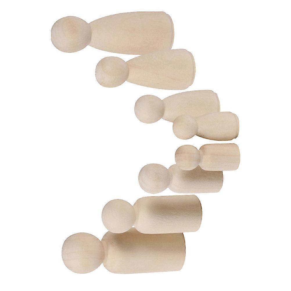 Wooden Angel Dolls for DIY Making Beige Smooth Sanded Wood Bodies Great for Kids Creativity 16 Pieces