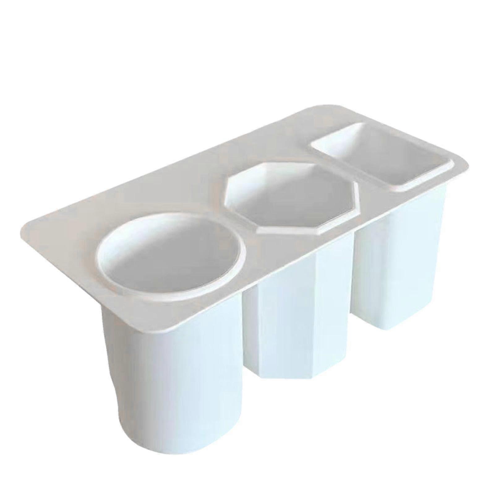 Pencil cup holder, cute pen holder, 3compartment desk side organizer