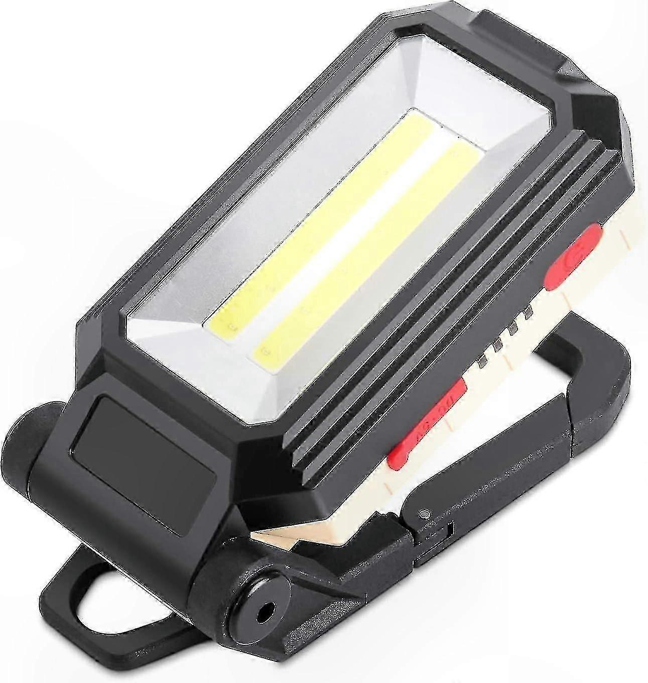 Rechargeable Led Construction Projector With Magnetic Base And Suspension Hook, 4 Brightness Modes