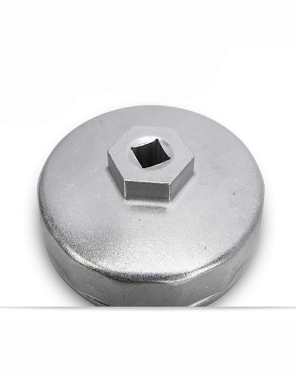 Oil Filter Wrench Universal 74/76 mm Socket Tool for Ford, Aluminium Non-Slip Design, Compatible with Multiple Vehicles