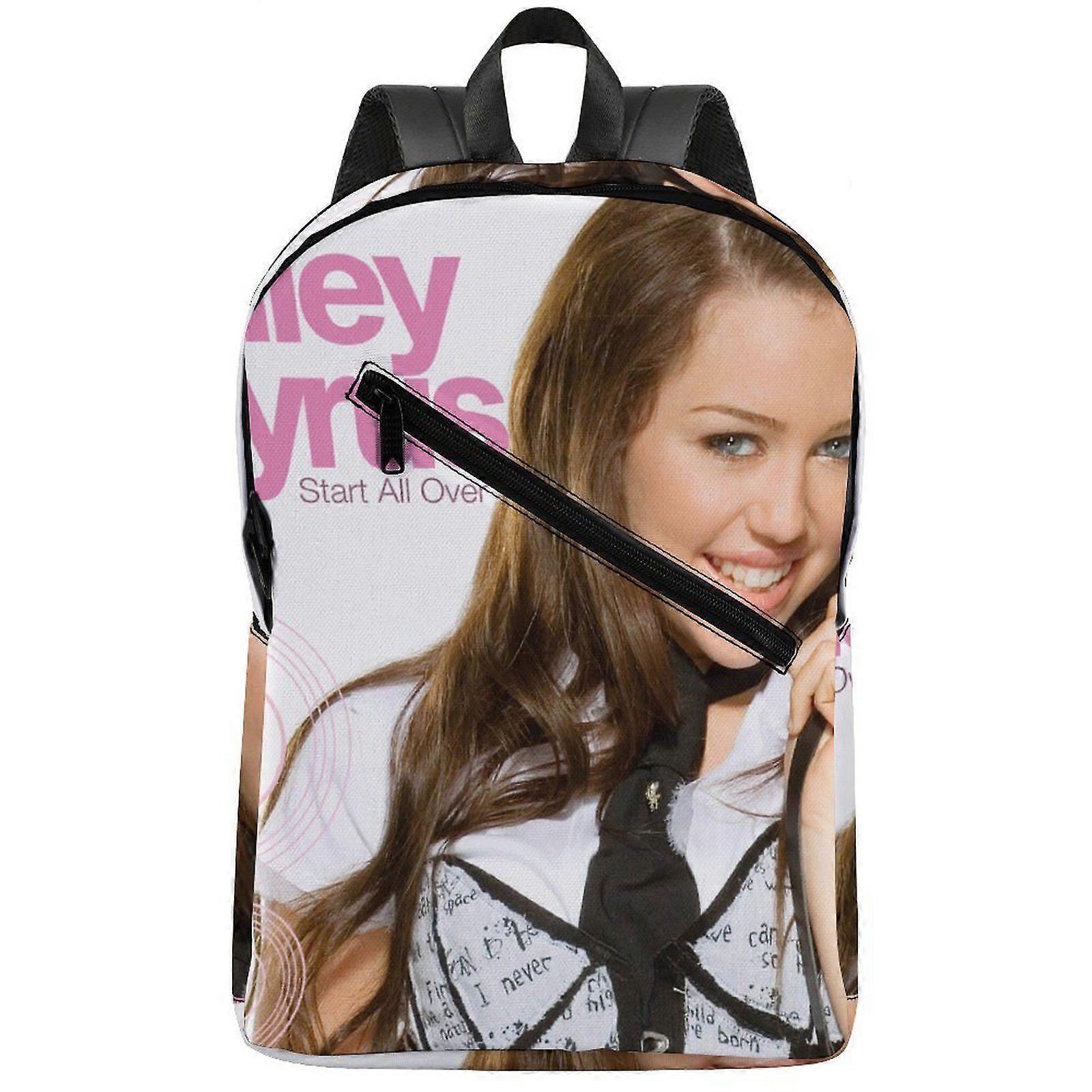 w7681 miley cyrus Durable Backpack Designed with Breathable Padding and Adjustable Straps for Hiking and School u7681