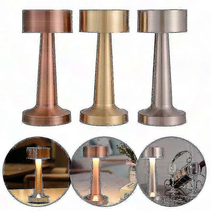 Rechargeable LED Touch Sensor Table Lamp for Bedroom Desk Restaurant Bar Decor