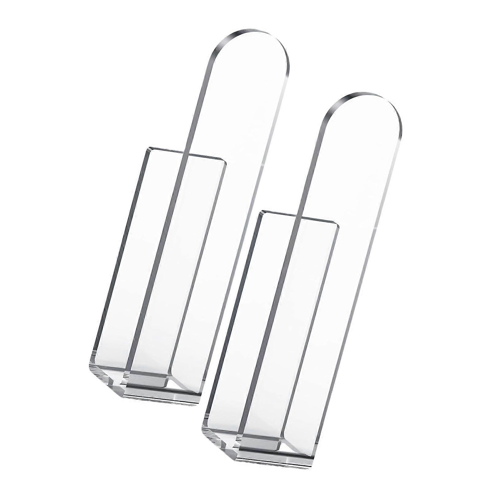 Sticky Clear Hat Hooks Pack Of 2 Acrylic Hat Organizers For Baseball Caps Display And Storage Rack For Men And Women