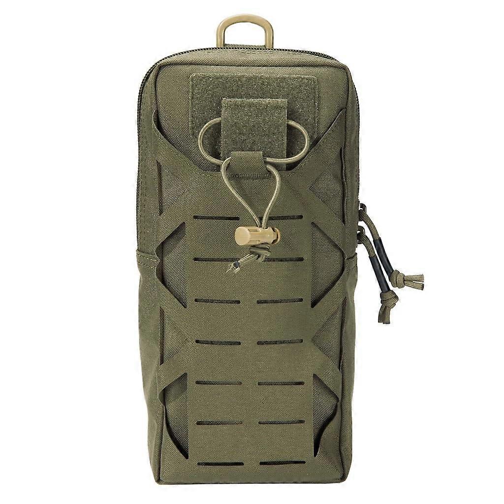 Tactical Expansion Pack Large Capacity MOLLE Chest Bag Utility Pouch for Split Chest Rig in Ranger Green