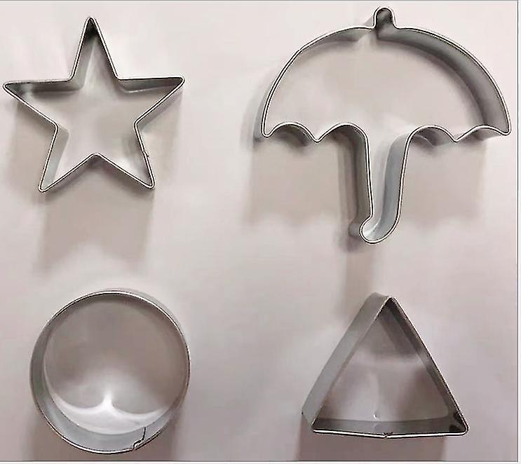 4 stk cookie cutters sukker mugg kjeks kutter