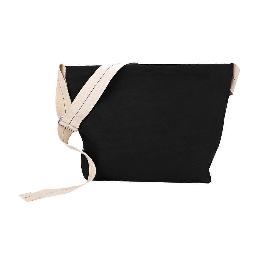 Canvas Crossbody Purse Handbag for Daily Use Portable Black Durable 1Set