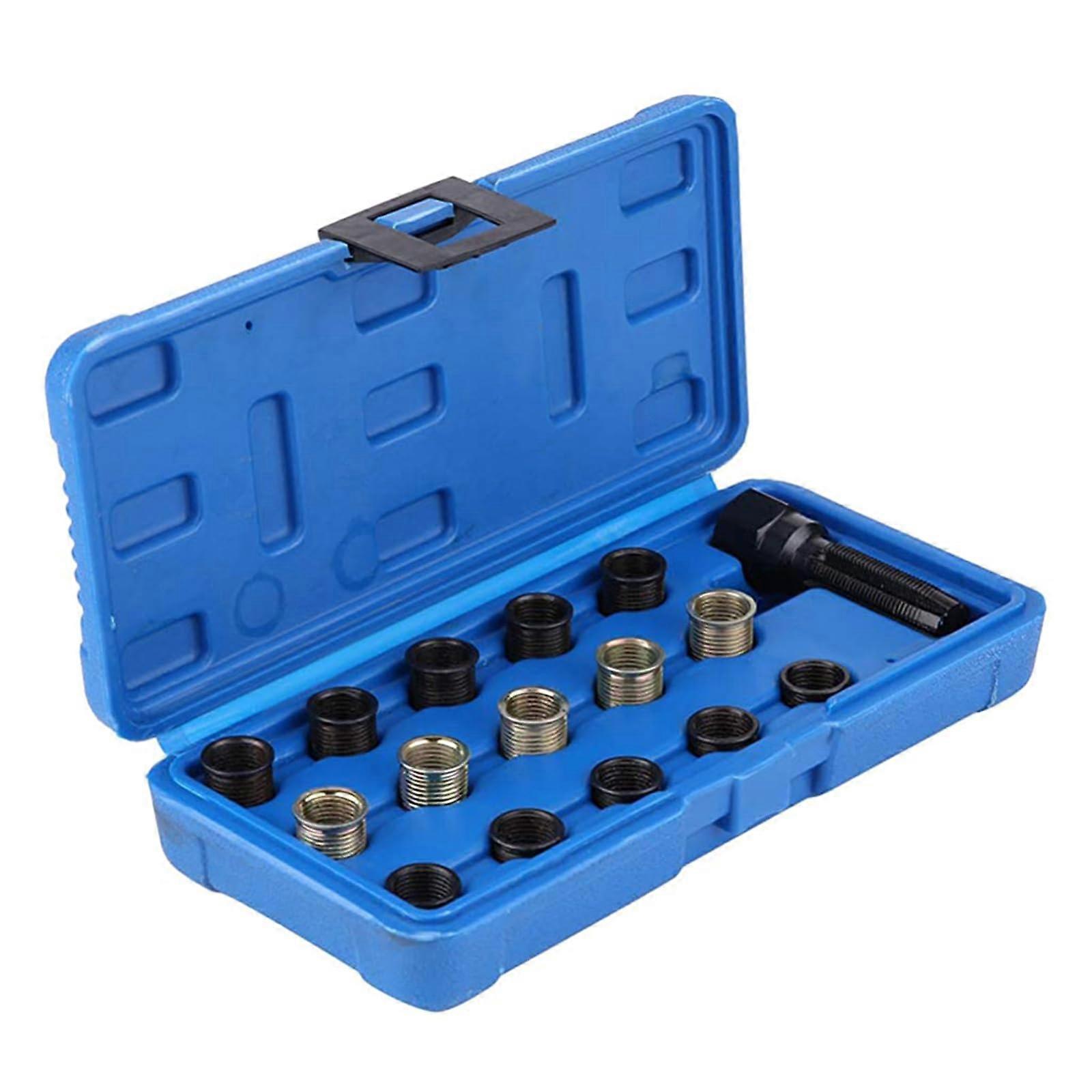 Thread  Workshop Equipment 16Pcs M14x1.25mm Steel Tap Set