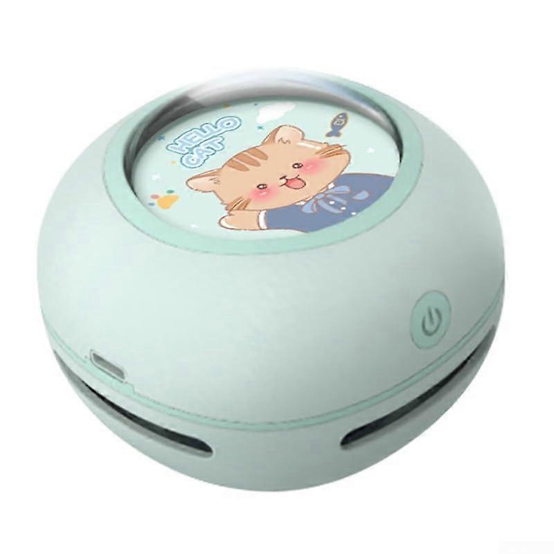 Mini Desktop Vacuum Cleaner - Energy-Efficient, Compact Design for Dust and Debris Collection, Green Color