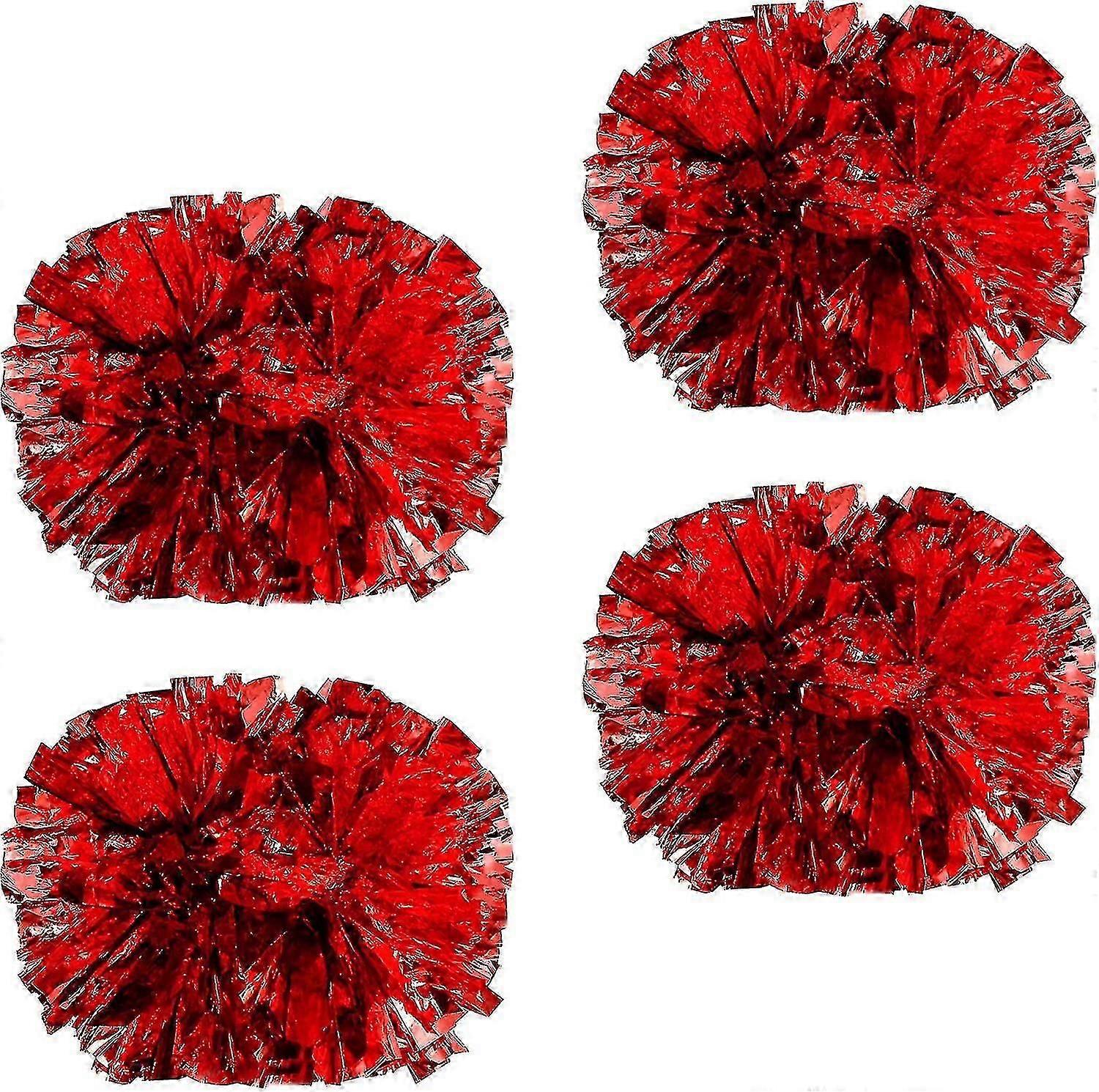 4 PCS Cheerleading Poms For Cheerleader Costume Women