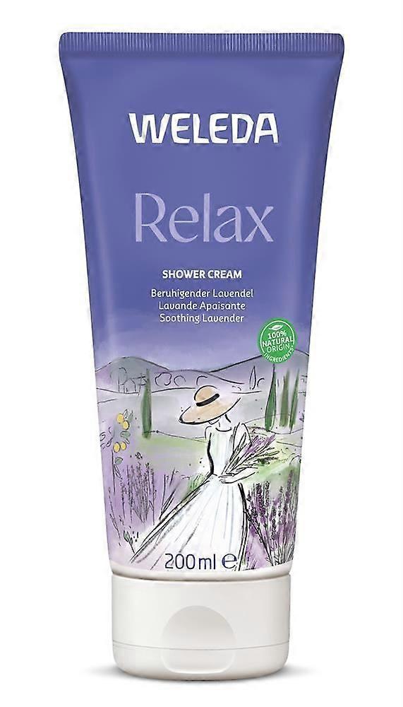Crème de douche relaxante Weleda à la lavande 200 ml - Lot de 4
