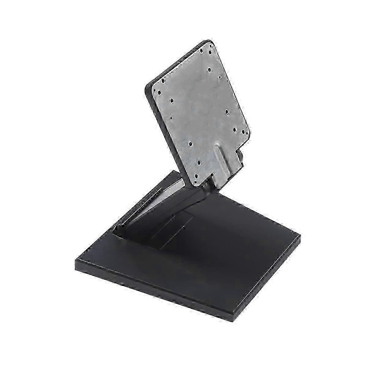 Ergonomic Single Monitor Stand with Sturdy Iron Base for Office Desk, Adjustable LCD Screen Holder for Comfortable Viewing