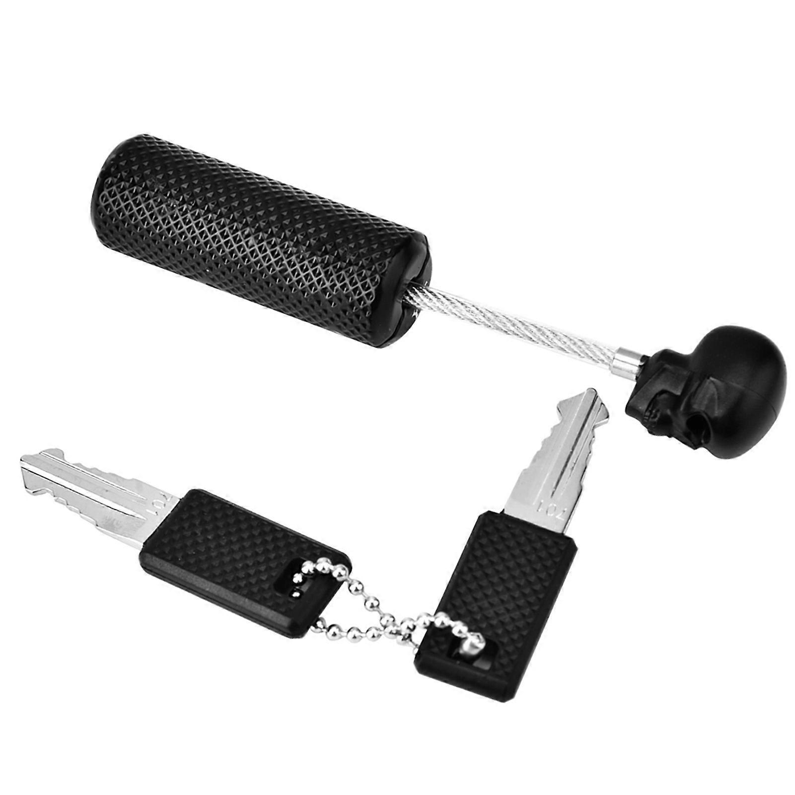 Safe Suitcase Lock with Wire Rope, TSA Custom Password, Black 8.8x1.5cm