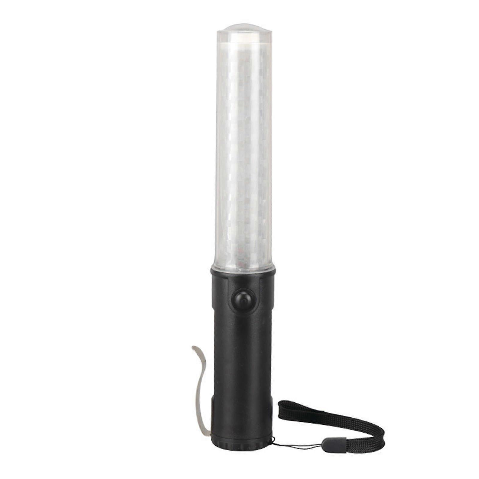 Traffic Wand LED Warning Light, 10 Inch Magnetic Strobe Baton, 3 Flashing Modes, Police Signal with Lanyard, Red, 1 Pack