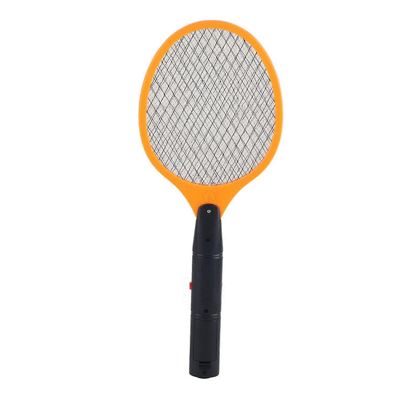 Cordless Battery Power Electric Fly Mosquito Swatter Bug Zapper Racket Insects Killer Yellow