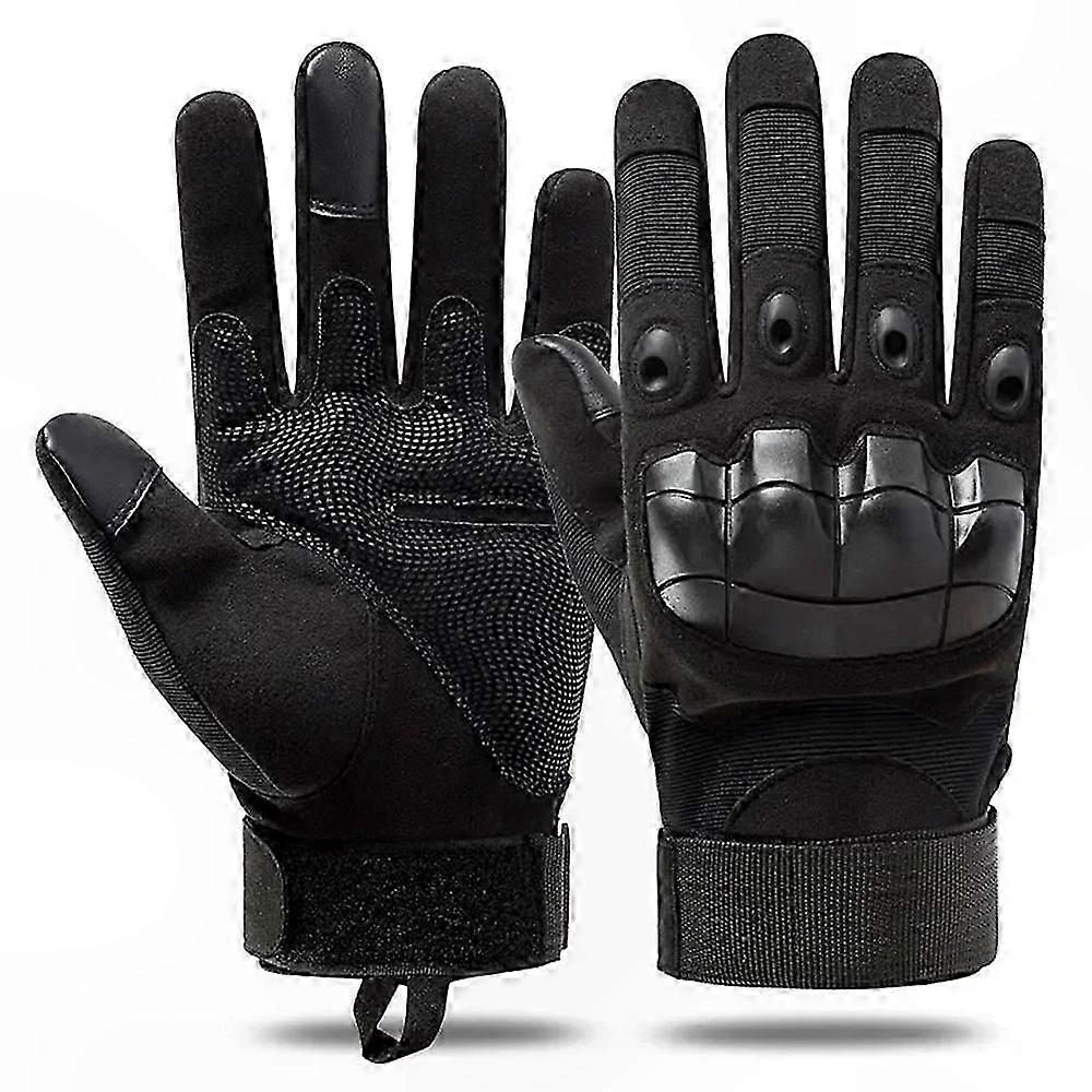 Full Finger Tactical Mittens with Knuckle Guard and Touch Screen Compatibility for Sports and Motorcycle Use