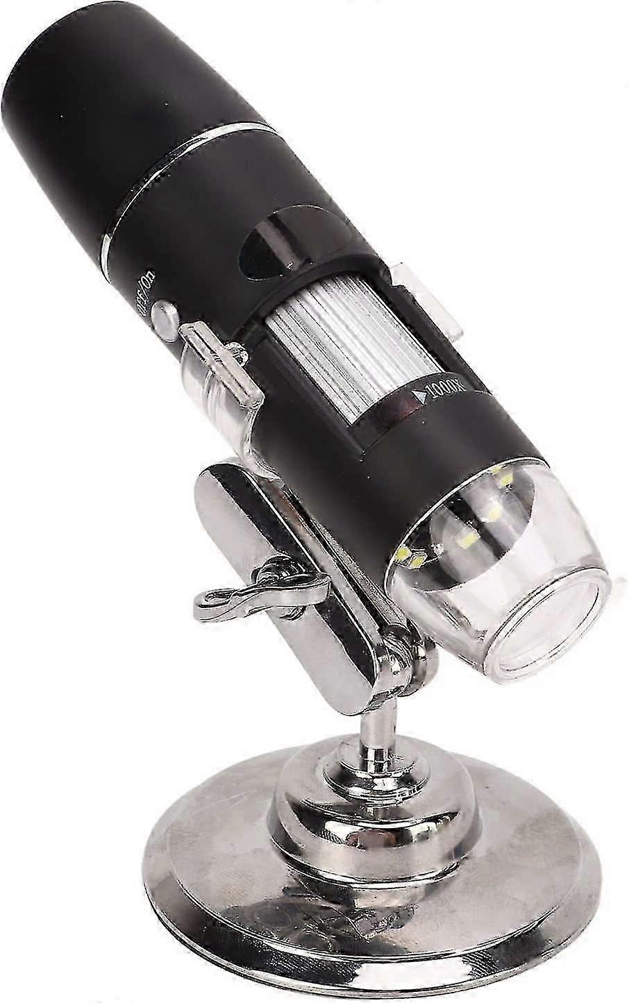 Digital Microscope Magnification Electron Microscope Hd Real Time Handheld Microscope (black) (1pcs)