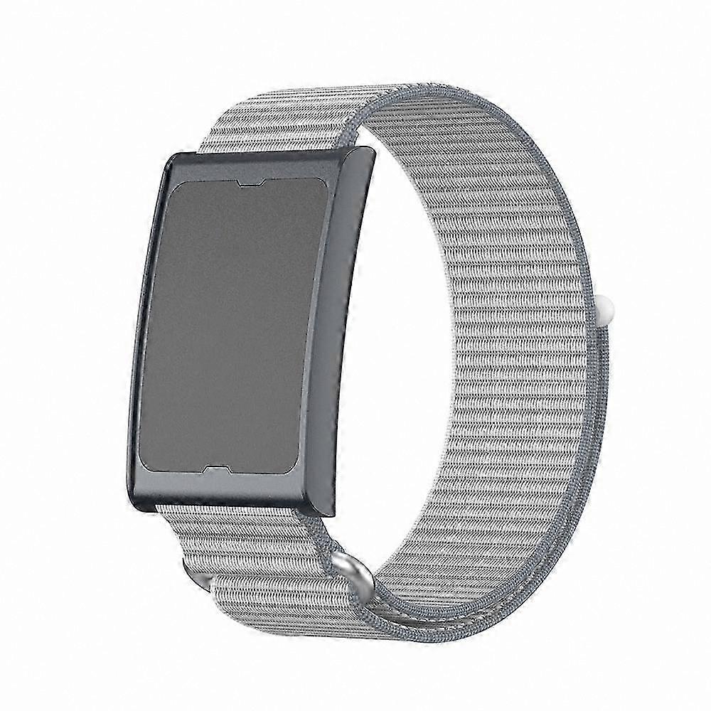 Nylon Hook and Loop Fastener Watch Band with Metal Ring for Smart Fitness Trackers
