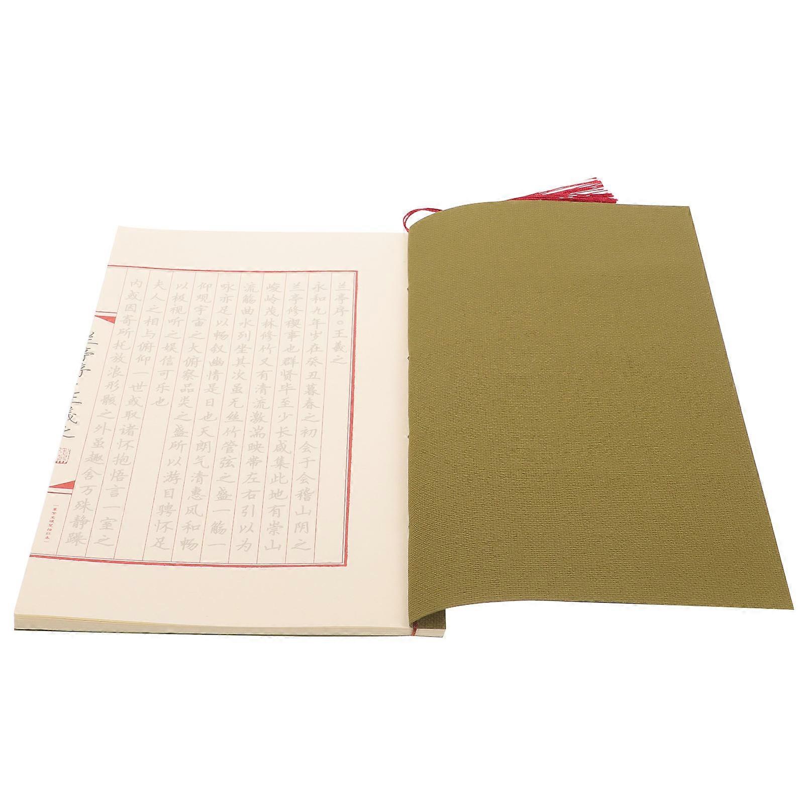 Chinese Calligraphy Copybook Handwriting Practice Book for Beginners and Students Dark Green 1Pack