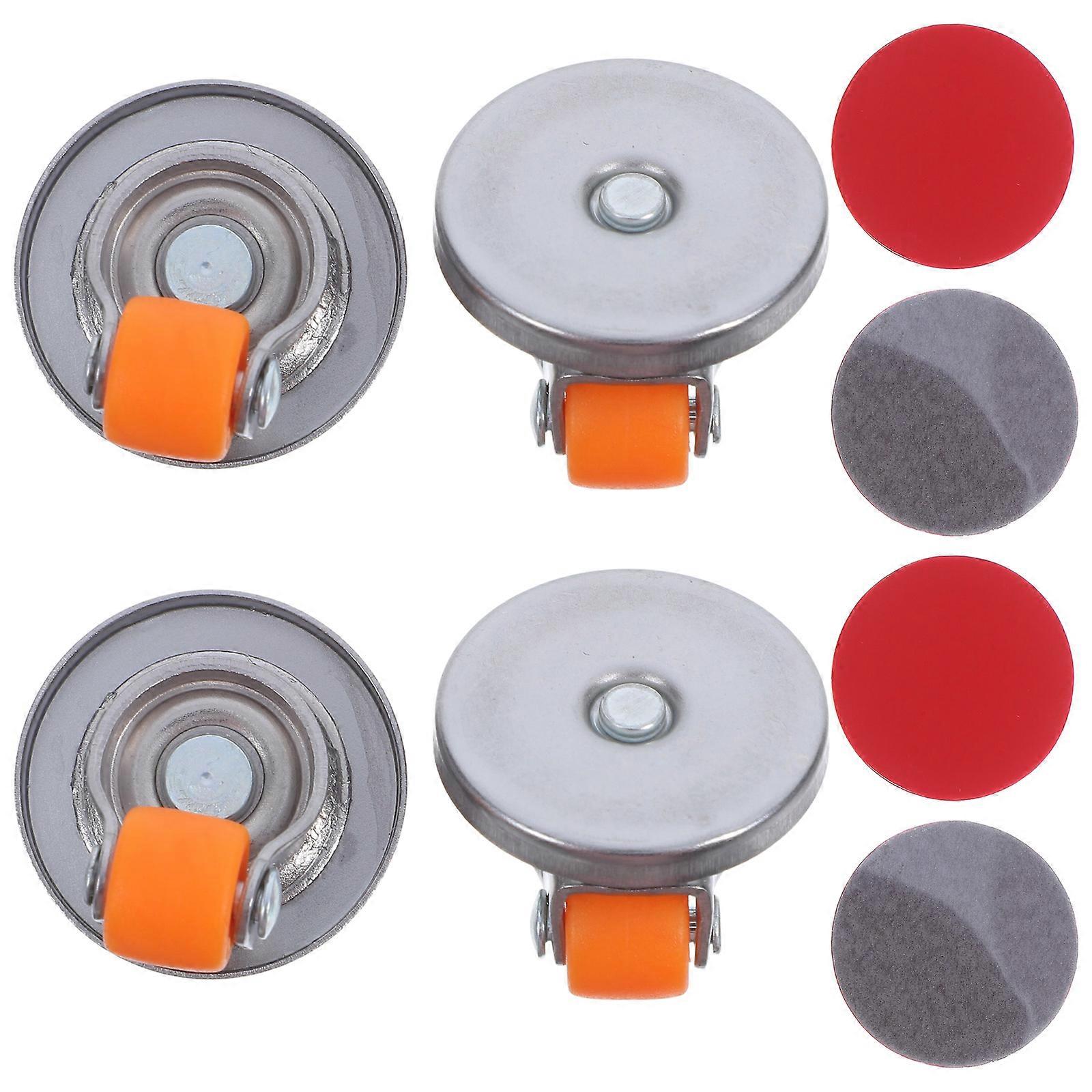 Office Chair Wheel Self Adhesive Castor Wheels Compact Lightweight Home Users Round Shape 4Pcs