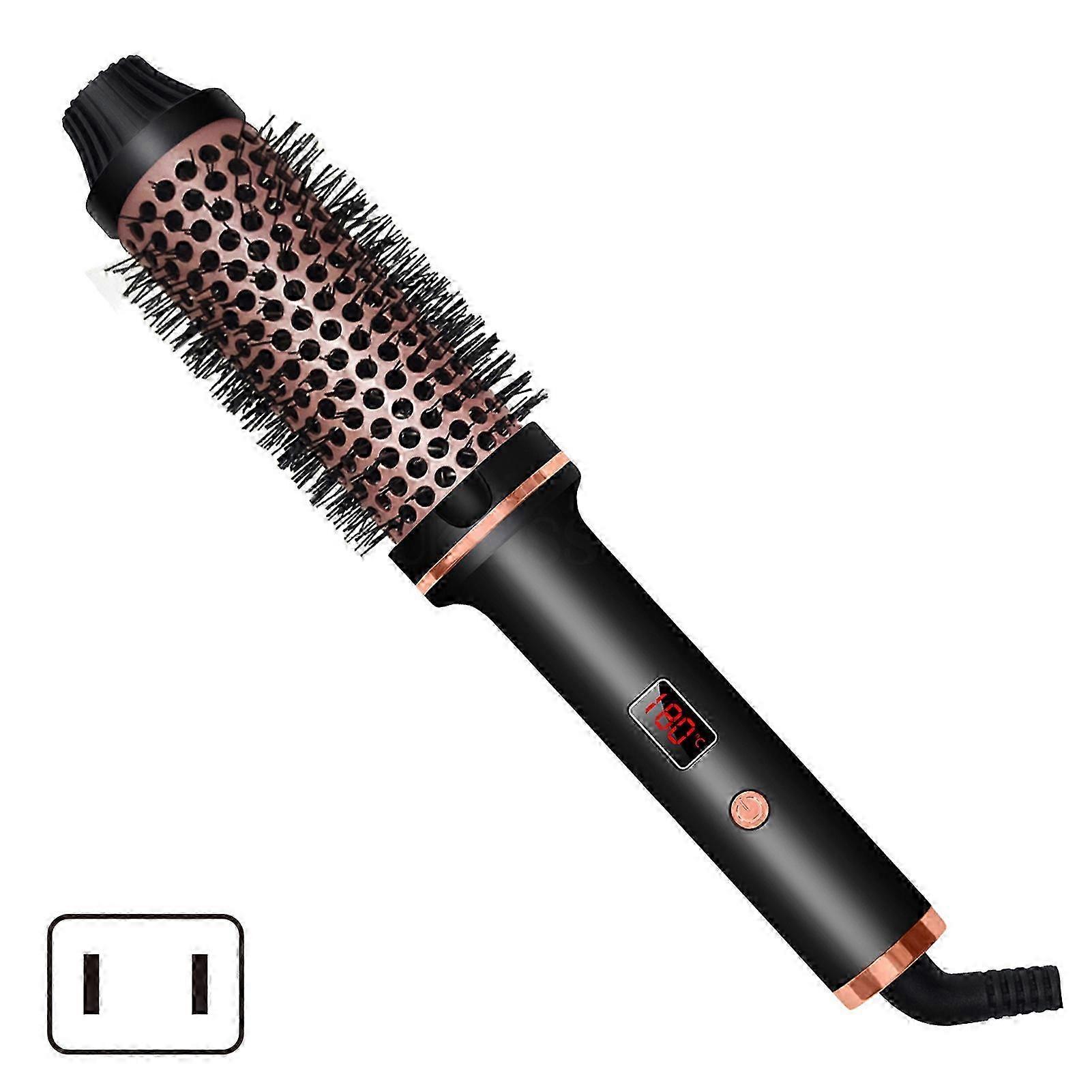Thermal Hair Brush for Curling and Straightening - Hot Styling Tool with Fro-Friendly Design