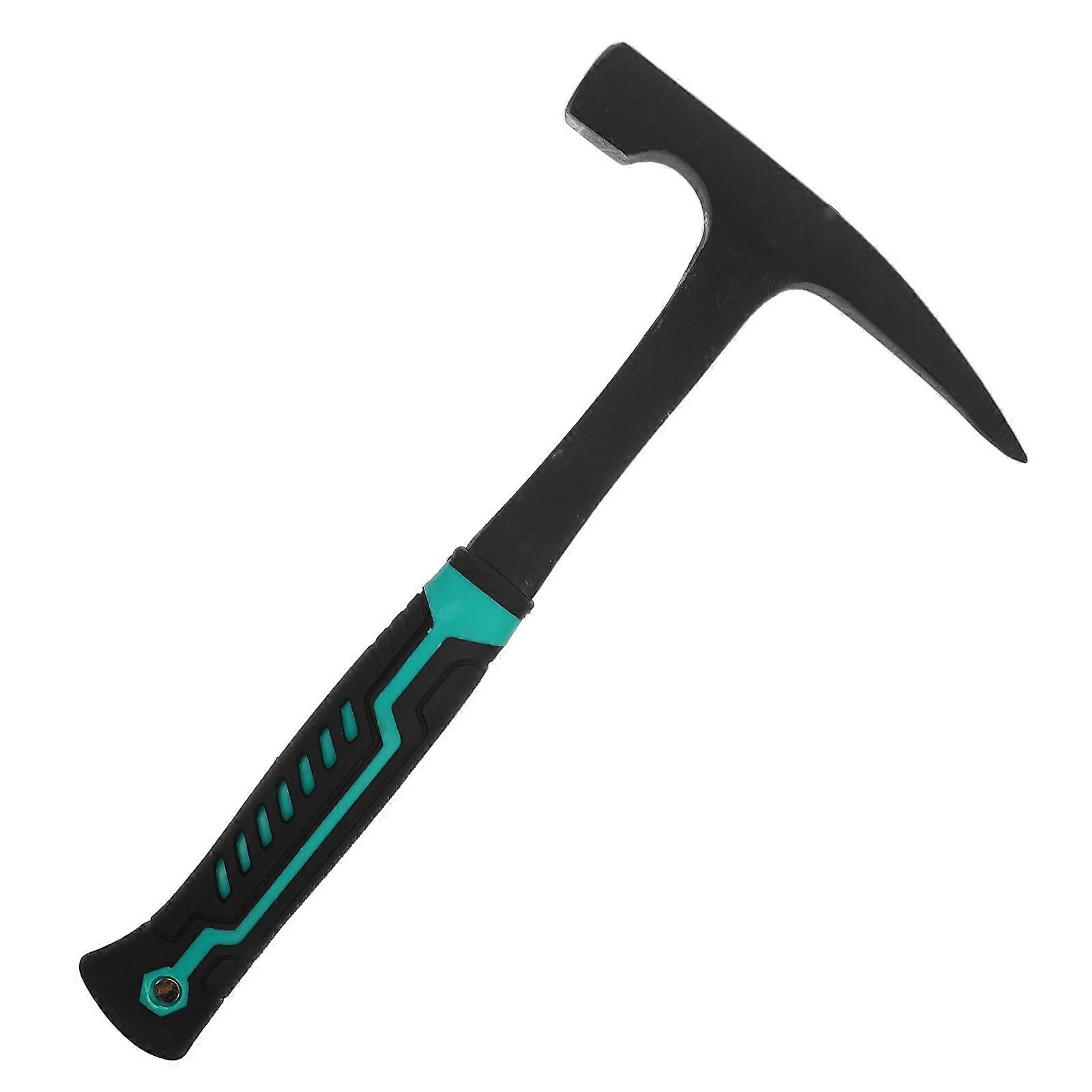 Carbon Steel Geological Hammer for Mining with Dual Head Functionality and Durable Construction, Multi Color, 12.5in