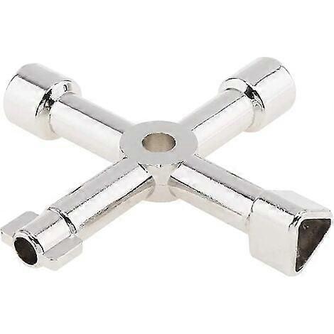 Universal Electrical Cabinet Key, Multi-Function Cross Utility Key for Plumber, Electrician