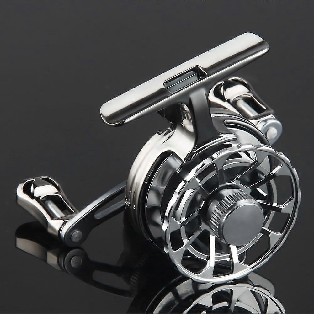Ice Fishing Reel Alloy Body 2.61:1 Gear Ratio Ergonomic Bidirectional Lever Left Side Adjustments